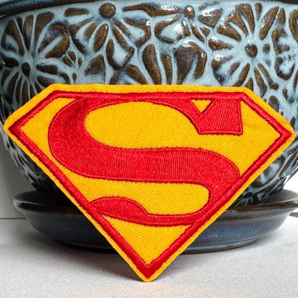 Pack of 2 Superman Iron on Patch 4" Superman Embroidery Patch Superhero Patch - Picture 2 of 4
